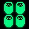 Tapa de válvula de neumático luminosa tapa de válvula de coche boquilla de aire para neumático de vacío de coche eléctrico decoración de cubierta de núcleo de válvula luminosa