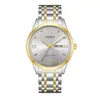 Relógio Masculino de Negócios Fashion ORSGA Calendário Duplo Diamante Clássico Luxo Leve Fábrica Comércio Exterior Transfronteiriço Ao Vivo Relógio de Quartzo