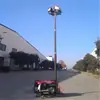 Torre de Iluminación Móvil Remolcable con Iluminación de Alto Brillo Giratoria 360° para Minería y Construcción al Aire Libre Sin Puntos Ciegos