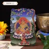 Transferencia para Atraer Riqueza y Proteger el Hogar Imán de Refrigerador de Madera Buda Thangka Regalo Conmemorativo de Viaje Imán de Refrigerador Magnético Cultural y Creativo