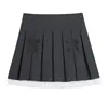 Saia Plissada JK Fofa de Renda Estilo Desejo Puro Saia Midi Evasê para Mulheres Verão Tamanho Plus Saia Plissada com Laço 63372