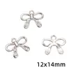 Aleación Estilo Chino Nuevo Separador de Tres Vías Perla Redonda Flor Mariposa Corazón Pequeño Colgante Hecho a Mano DIY Pulsera Collar Accesorios