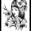 Tatuaje adhesivo de brazo de flor grande de fábrica, tatuaje grande de medio brazo para hombres y mujeres, tótem de tatuaje europeo y americano