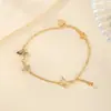 Pulseira de Prata Esterlina S925 Yuebao Jewelry Design Vazado de Borboletas Múltiplas Pulseira Elegante Empilhável Suprimento Transfronteiriço Lote Misto Disponível