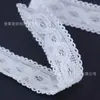 Ropa lista para usar Encaje elástico Lencería Joyería Muñeca Diente decorativo Cinturón DIY Borde de capullo Elástico ondulado Banda elástica