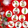 24 piezas de adornos navideños de madera del Grinch. Adornos navideños para árbol de Navidad. Adornos para fiestas navideñas.