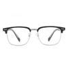 Gafas de Marco para Cejas para Hombres Marco de Gafas Aleación Montura Media para Hombres 8009 Marco de Gafas Retro de Alta Calidad Venta al por Mayor