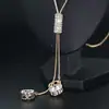 Cadena Larga para Suéter, Collar de Lujo Ligero y de Alta Gama para Mujer, Accesorio de Borla Moderno y Versátil, Colgante Simple de Perla que No se Desvanece