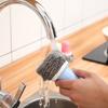 KM bola de limpeza de aço inoxidável destacável com alça de cozinha piso de descontaminação escova de lavagem de louça escova de aço bola de arame de aço