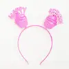 Comercio Exterior Feliz Cumpleaños Color Caramelo Amazon Más Vendido Diadema de Plástico Accesorios para el Cabello Fiesta de Cumpleaños Venta al por Mayor