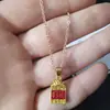 Novo Colar Chinês Fivela de Segurança Feminina Corrente para Clavícula Design de Nicho Senso Avançado Corrente de Pescoço Rede Vermelha Ao Vivo Pequeno Presente Atacado