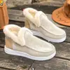 Zapatos de Algodón para Mujer para Exportación, Nuevo Modelo 2026, Transfronterizos de Invierno Talla Grande, Forrados de Felpa, Engrosados, Cálidos, de Suela Plana, Venta al por Mayor