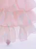 Vestido Meninas Vestido de Verão 2025 Novo Vestido Bolo Super Fada Infantil Vestido de Gaze Bufante Vestido Princesa de Verão para Menininha