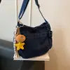 Bolso Cruzado Retro para Mujer 2026 Nuevo Estilo Bolso de Mezclilla Lavada Bolso de Hombro Único Moderno Simple Versátil Bolso Cruzado para Salir