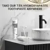 Pasta de Dientes Transfronteriza con Nano Hidroxiapatita Libre de Flúor Protege y Repara el Esmalte Dental, Limpia Manchas y Sarro de los Dientes, y Proporciona Cuidado