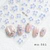 Luz de Concha Fantasia e Prosperidade Flor de Cinco Pétalas Gelatina Adesivos de Unhas Coreanos Flor de Estilo Antigo Tridimensional Adesivos de Unhas Usáveis