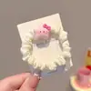 Cuerda para el pelo de estrella dulce y linda Accesorios para el pelo que no dañan el pelo Goma elástica Diadema Accesorios para el pelo Oso de crema lindo de dibujos animados Banda para el pelo para mujer