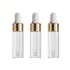 A Fábrica Pode Personalizar Frascos Conta-Gotas Compatíveis com Logo, Pequena Capacidade de 3ml Transparente para Dispensing de Óleo Essencial, Frascos de Vidro Vazios Cosméticos