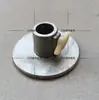 Bandeja redonda de plástico e metal para manequins, acessório de suporte para manequins, para uso com manequins de alfaiataria, com base ajustável