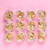 Arte de Unhas Estilo Japonês Papel Folha de Ouro Unhas de Platina Decorações de Papel Folha de Ouro e Prata Papel Folha de Prata Esmagado Ultrafino Adesivos de Unha para Fototerapia