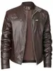 Nueva chaqueta para hombre con cuello alto, chaqueta de primavera y otoño, abrigo casual de moda con cremallera y decoración de bolsillo