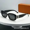 Óculos de Sol Feminino 2025 Novo Estilo Armação Quadrada Pequena Decoração de Letras Luxo Leve Alto Nível Polarizado Óculos de Sol com Tom Vibrante