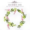 Simulación personalizada flor de glicinia flor artificial enredadera de flores flor colgante decorativa flor de plástico cadena de flores planta de flores cubierta para tubo de aire acondicionado