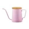 Cafetera de Mano con Orejas Colgantes, Boca Puntiaguda, Olla de Boca Fina, Olla de Boca Larga, Tetera de Acero Inoxidable Tipo Goteo, Cafetera Doméstica