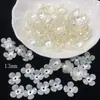 Camélia Amora Bola Abs Acrílico Imitação Concha Flor Pérola Cor Contas Espalhadas DIY Material para Fazer Grampo de Cabelo Artesanal