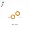 Pulsera Antigua Chapada en Oro de Estilo Idéntico Transfronteriza con Diamantes y Anillos Corredizos Accesorios DIY Regalo para Novia