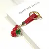 Criativo Cruzamento Diamante Incrustado Colorido Bolsa de Uva Enfeites Pendurados Metal Strass Fruta Verde Chaveiro de Carro Corrente Pendurada