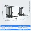 Conjunto completo personalizado de equipo de gimnasio Máquina combinada de extensión y curl de piernas Prensa de pecho de brazos rectos comercial Hack squat Máquina multiestación