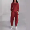 Conjunto de Pantalones Casuales de Color Sólido Deportivos Modernos con Cordones y Múltiples Bolsillos de Moda Otoño 2024 de Comercio Exterior Europeo y Americano
