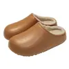 Nuevas Zapatillas de Algodón Impermeables 2025 Estilo Hombre de Eva con Felpa para Otoño e Invierno Uso en Casa Zapatillas de Algodón para Pareja Soporte para Envíos Transfronterizos