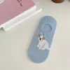 Meias Femininas Meias Curtas Verão Finas Boca Rasa Meias Invisíveis Algodão Lateral Baixa Fofas Meias de Barco Japonesas Femininas Verão Animais Fofos