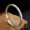 Venta al por mayor del fabricante Joyería de Plata de Ley S925 Anillo Pulsera Mobius Tótems Simple Retro Plata Tailandesa Pulsera Abierta