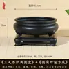 Quemador de Incienso de Tres Patas Premium Maceta para Bonsái, Maceta para Suculentas y Calamus, Bonsái de Tocón Viejo Dorado en Forma de Bala, Maceta de Flor Morada de Imitación de Resina de Bambú Nube