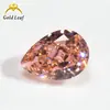 Corte flor de gelo aço de alto carbono broca forma de pera híbrido cor branca coleção fabricantes pedra bruta atacado zircônia cúbica sintética
