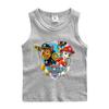 Chaleco infantil del equipo Wangwang, ropa de verano para niños, camiseta sin mangas 2022, ropa de algodón para bebés, ropa exterior, camisa de fondo
