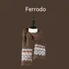 Bufanda de Punto de Doble Cara Estilo Fair Isle con Gato Lindo para Mujer en Otoño e Invierno, Bufanda Cálida y Versátil, Cortavientos y Antifrío