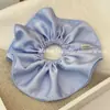 Coletero de Satén de Diseño de Nicho Estilo Coreano con un Toque de Lujo, Borde de Doble Capa, Goma Grande Redonda para el Cabello, Elegante Accesorio para el Cabello