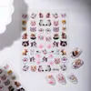 Cyansea Transfronterizo Popular Dibujos Animados Emoji Pata de Gato Pegatinas para Uñas DIY Carcasa de Teléfono Polaroid Tableta
