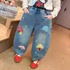 Pantalones para Niñas 2026 Nuevo Estilo Primavera y Otoño Ropa de Otoño Infantil Jeans Casuales Pantalones Tijera para Bebé Niña