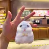 Chaveiro Pingente de Hamster Coelho Fofo Boneca Pingente de Mochila Brinquedo de Pelúcia Atacado Mini Boneca Recheada Pequena Figura