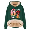 Sudadera con Capucha y Cordón de Manga Larga Holgada Casual de Gran Tamaño para Otoño e Invierno, Composito de Imitación de Algodón, Lana de Cordero, Hombro Caído