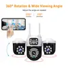 Cámara Inalámbrica 4G para el Hogar V380 con Tres Lentes y Tres Pantallas, Resistente a la Lluvia para Exteriores, Wifi, Monitor de Exportación Transfronteriza
