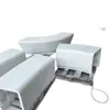 Banco de asiento de cemento prefabricado GRC hecho a medida para calles comerciales al aire libre, silla artística de ocio, directo de fábrica
