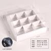 Caja de embalaje de frutas de rejilla seis por cuatro caja para cortar frutas caja de embalaje para plato de picnic caja con compartimentos de 9 rejillas desechable