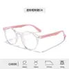 Nuevas gafas para niños con filtro de luz azul, con patillas de silicona, monturas redondas cómodas para niños, gafas sin graduación al por mayor para niñas