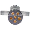 Conector de remolque americano transfronterizo EE.UU. Canadá México, núcleo de 6 pines a convertidor de remolque RV de 7 pines